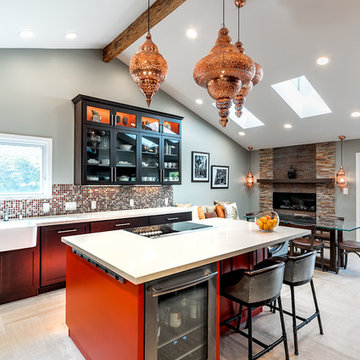 Mountain View stylish Kitchen and dining room