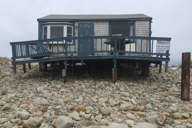 Inspiration for a coastal exterior home remodel in Other