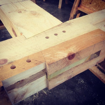Wedged through mortise and tenon