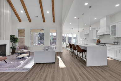 Example of a living room design in Atlanta