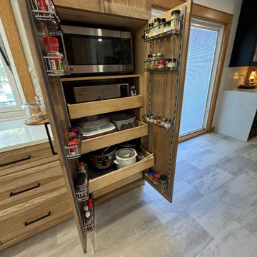 From Congested to Custom: A Warm Hickory Kitchen Transformation