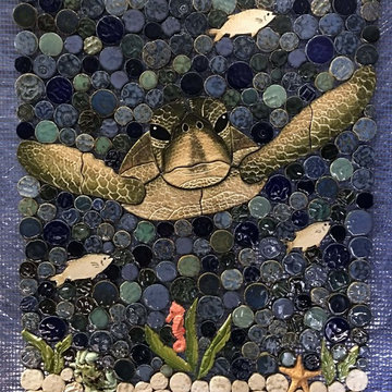 Handmade Mosaics for Showers, Walls, Pools etc..