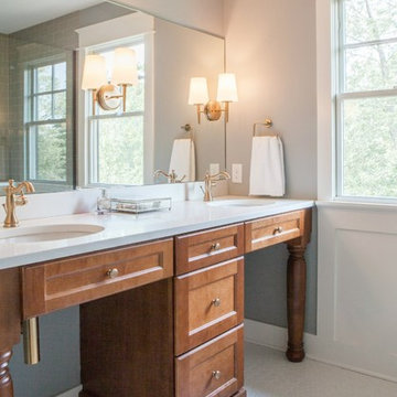 Open Vanity Master Bathroom