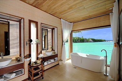 Design ideas for a beach style bathroom in Other.
