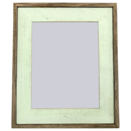 Sea Foam Green Barnwood Picture Frame, Rustic Wood Frame, 8"x16"