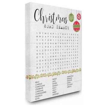 Christmas Word Search Holiday Activity Text Design,1pc, each 30 x 40