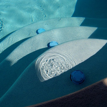 New Cathedral City Pool/Spa with Water Features & Fiber Optic Lighting