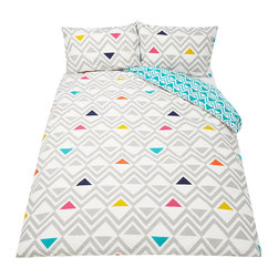 John Lewis - John Lewis Diamonds Duvet Cover and Pillowcase Set - Sheet And Pillowcase Sets
