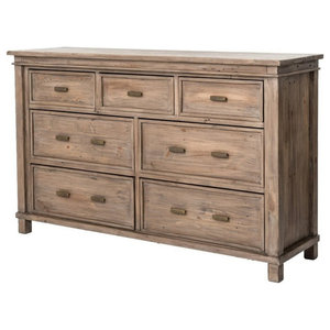 Wolter Rustic Grey Olive Reclaimed Wood Dresser Rustic