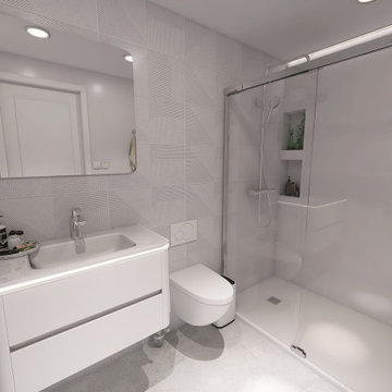Baño en suite - Diseño 3D