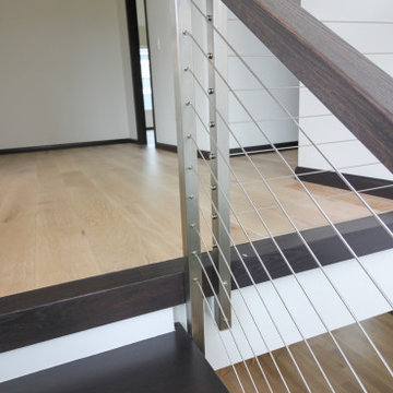 Project #70 | Open-Riser Staircase with Cable Railing