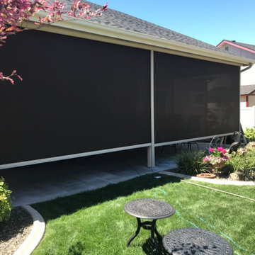 Exterior Solar Shades - Motorized and Manual