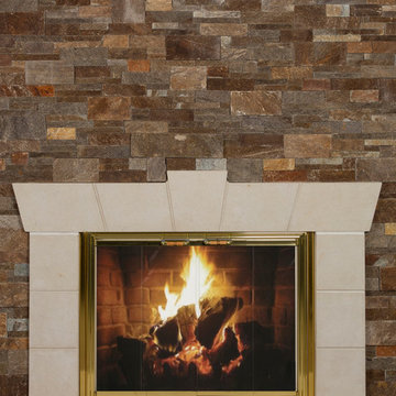 Fireplaces using Buechel Stone