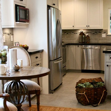 Transitional Custom Kitchen with Rustic/Industrial accents