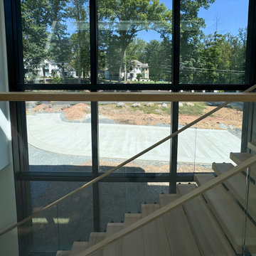 Project #126 | Contemporary Staircases with Integrated LEDs & Glass Railing