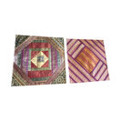 Mogulinterior - Indian Throw Cushion Cover Vintage Silk Sari Border Patchwork Decorative Pillow - Pillowcases and Shams