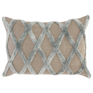 Evangeline 100% Linen 14"x 20" Throw Pillow, Natural by Kosas Home