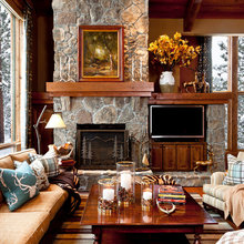Fireplace And TV Arrangement