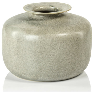 Mandal Squat Stoneware Vase