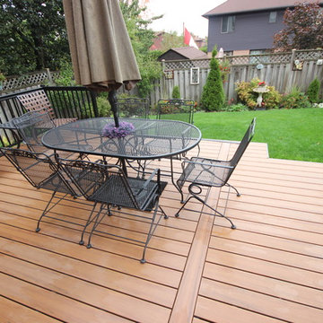 Some custom decks built by Hickory Dickory Decks using Armadillo decking.