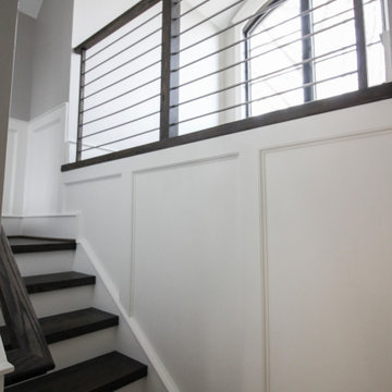 Project #72 | Modern Staircase with Horizontal Steel Rod Railing