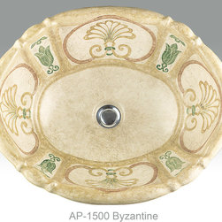 Hand Painted Drop-in Sinks by Atlantis - Bathroom Sinks