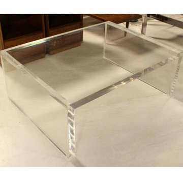 Modern Clear Lucite & Acrylic Coffee Tables