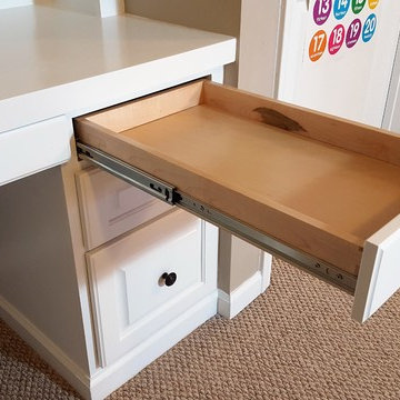 Built-in Desk with Bookcase