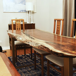 Rosewood Single Slab Table - Dining Tables
