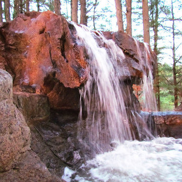 Backyard Water Features NH, Waterfalls NH, Grottoes NH. Outdoor Living Systems -