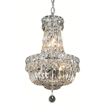 Tranquil 6 Light Pendant in Chrome with Clear Royal Cut Crystal