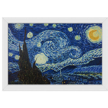 La Pastiche Starry Night with Gallery White, 28" x 40"