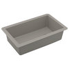 Karran Undermount Quartz 32" Single Bowl Kitchen Sink Kit, Concrete