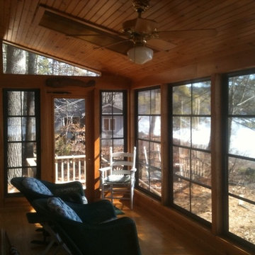 Lake house porch in Maine