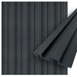 CONCORD WALLCOVERINGS - Waterproof Slat Panel, Black, Pack of 6 - Concord Panels Design: Our wall panels offer countless possibilities to creatively design your interior and to set natural accents. In our assortment you will find a variety of wall panels, which are available in a range of wood grain finishes.