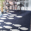 Nuloom Polypropylene 6' X 9' Rectangle Area Rugs In Navy Finish 200HJAIR21A-609