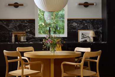 Example of a dining room design in Austin