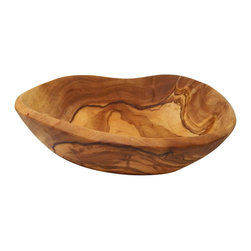 Le Souk Olivique - Olivique Natural Form Oval Bowl, 7" - Decorative Bowls
