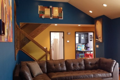 Inspiration for a contemporary home design remodel in New York