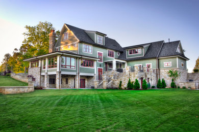 Inspiration for a craftsman exterior home remodel in Other