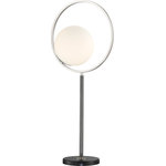 Lite Source - Lite Source LS-23360 Equinox - One Light Table Lamp - Equinox One Light Table Lamp Black Frosted GlassTable Lamp, Black/Painted Grey/Frost Glass Shade, E27 G 60W.Shade Included:  yesBlack Finish with Frosted GlassTable Lamp, Black/Painted Grey/Frost Glass Shade, E27 G 60W.   Shade Included:  yes. *Number of Bulbs: 1 *Wattage: 60W * BulbType: E27 G *Bulb Included: Yes *UL Approved: Yes