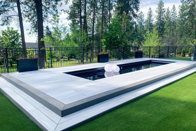 Example of a transitional pool design in Calgary