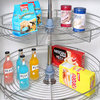 Dowell Lazy Susan, Stainless Steel, 18"d, 360 Degree Double Rack