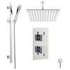 Astbury Thermostatic Shower System With Square Head, Slider Rail and Handset