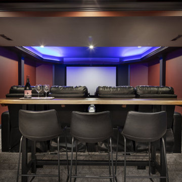 Massive Basement means Massive Entertainment in this Clifton Basement Remodel