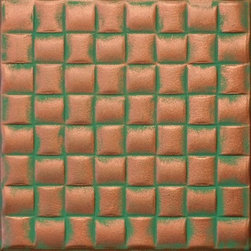 R 25 Styrofoam Ceiling Tile 20x20 - Copper Patina - Ceiling Tile