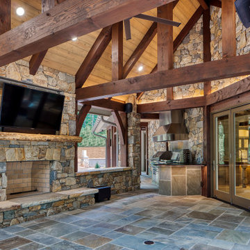 Porch / Fireplace / TV Screen