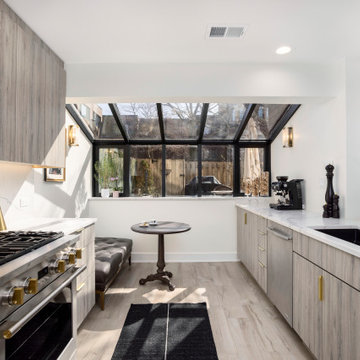 Vine Kitchen and Powder Room: Modern Minimalist Renovation