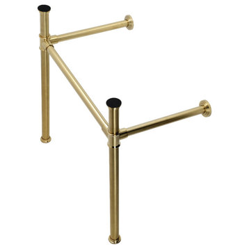 VPB33087 Imperial Stainless Steel Console Sink Leg, Brushed Brass