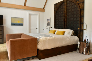 Example of a danish bedroom design in New York